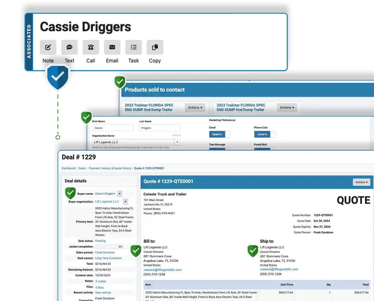 Automate Workflows with CRM for Heavy Equipment, Truck & Trailer Dealers, Manufacturers, and Auctioneers Visual Representation